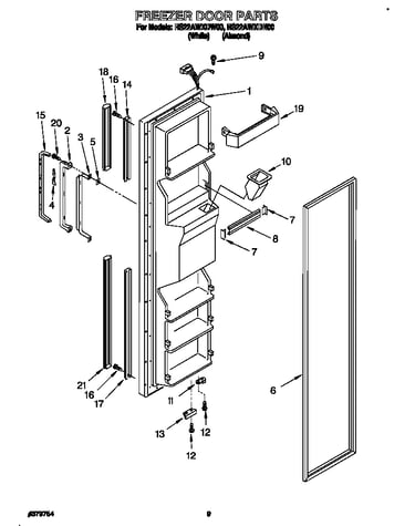 Freezer door