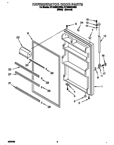 Refrigerator door