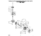 Roper RAB4232DW0 brake, clutch, gearcase, motor and pump diagram