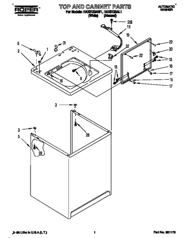 Top and cabinet
