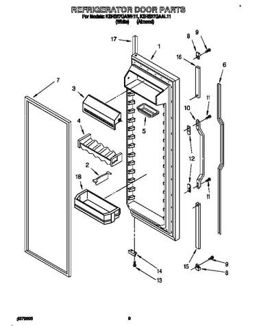 Refrigerator door