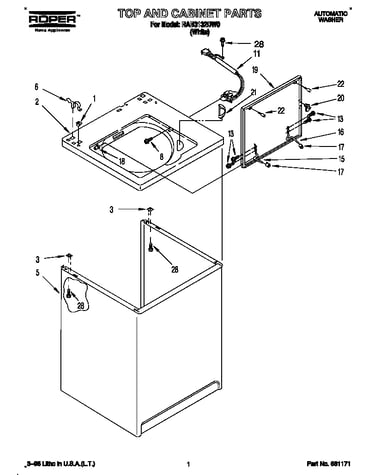 Top and cabinet