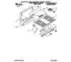 Whirlpool SF302BEAN1 cooktop and control panel diagram