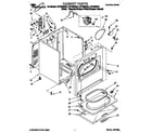 Whirlpool LEP7858AW2 cabinet diagram