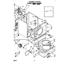 Whirlpool LEP6646AW2 cabinet diagram