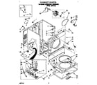 Whirlpool LGP6646AW2 cabinet diagram