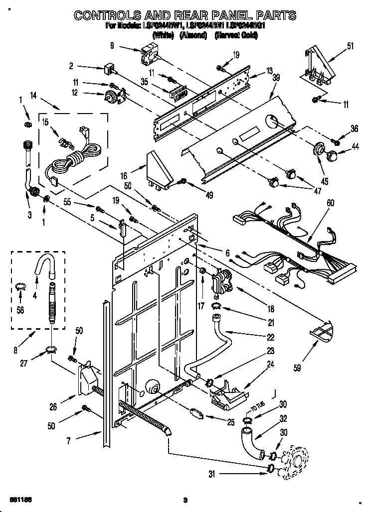 Controls and rear panel