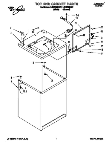 Top and cabinet