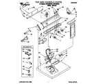 Whirlpool LGR7858AW2 top and console diagram