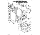 Whirlpool LEC6848AW3 cabinet diagram