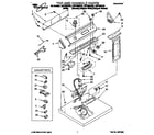 Whirlpool LGP7858AW2 top and console diagram