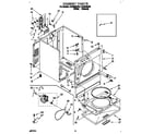 Whirlpool LEC6646AW2 cabinet diagram