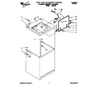 Whirlpool LSC9245BW1 top and cabinet diagram
