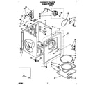 Whirlpool TEDL640BW2 cabinet diagram