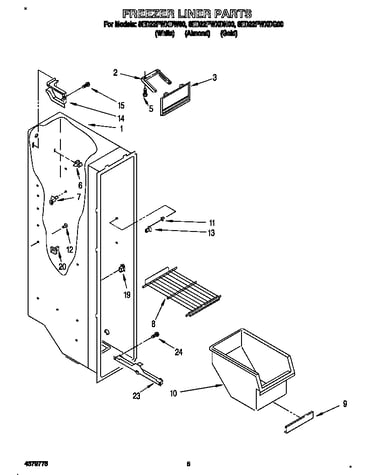 Freezer liner