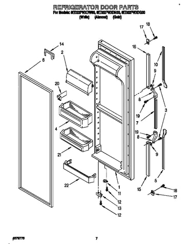 Refrigerator door