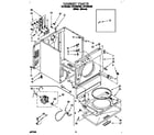 Whirlpool LEV7646AW2 cabinet diagram