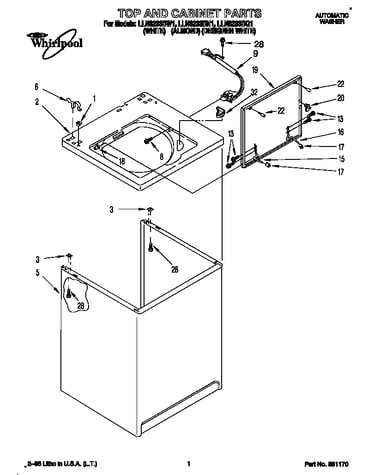 Top and cabinet