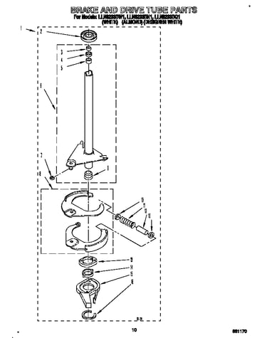 Brake and drive tube