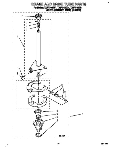 Brake and drive tube