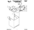 Whirlpool LST9355BZ1 top and cabinet diagram