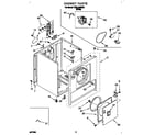 Whirlpool TEDL400BW2 cabinet diagram