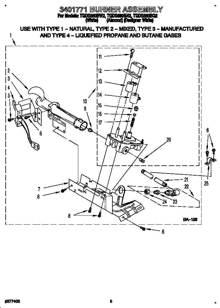 3401771 burner assembly
