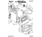 Whirlpool LET6638AN2 cabinet diagram