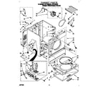 Whirlpool LGT7646AZ2 cabinet diagram