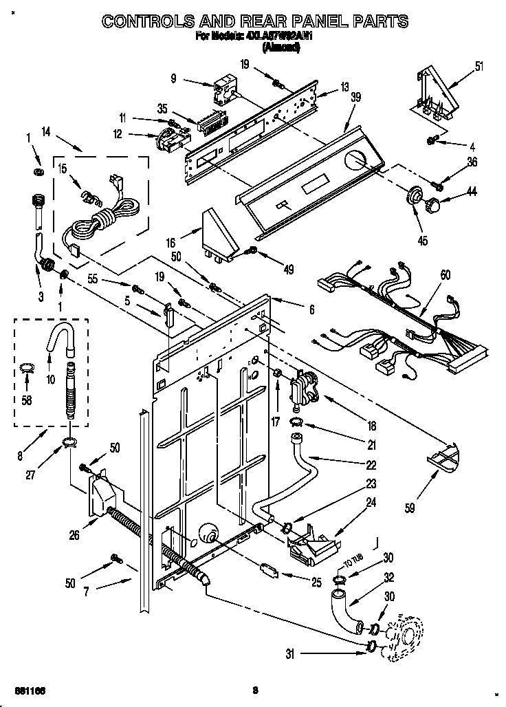 Controls and rear panel