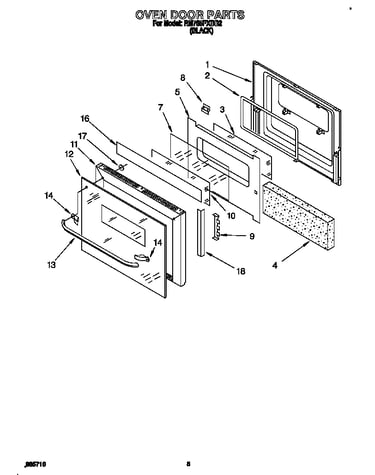 Oven door