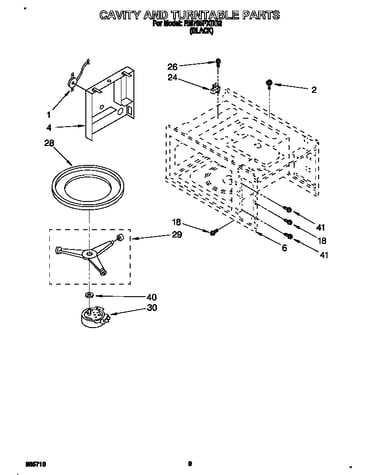 Cavity and turntable