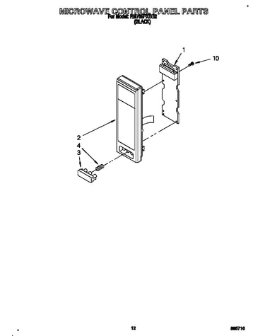 Microwave control panel
