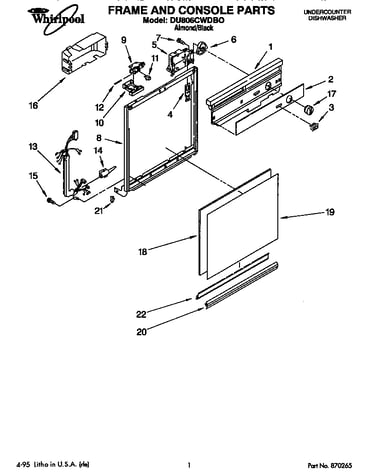 Frame and console