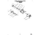 Whirlpool DU806CWDB0 pump and motor diagram