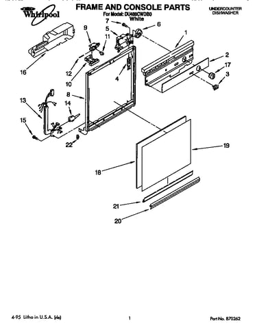 Frame and console