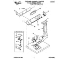 Whirlpool LGE9848BZ1 top and console diagram