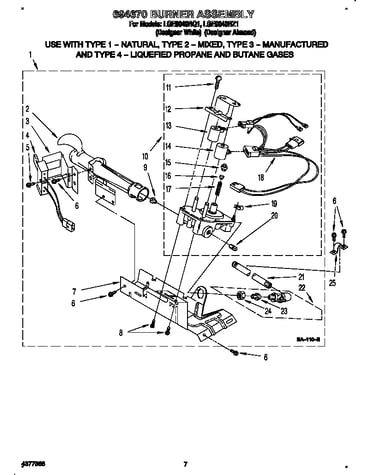 694670 burner assembly