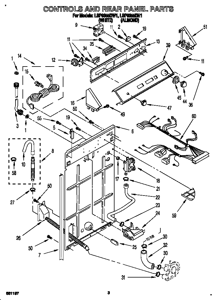 Controls and rear panel