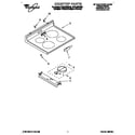 Whirlpool RF314BBDZ0 cooktop diagram