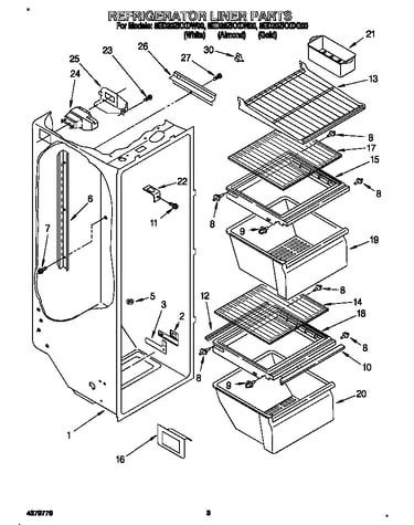 Refrigerator liner