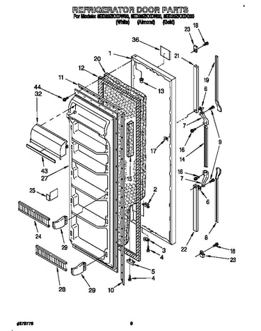 Refrigerator door