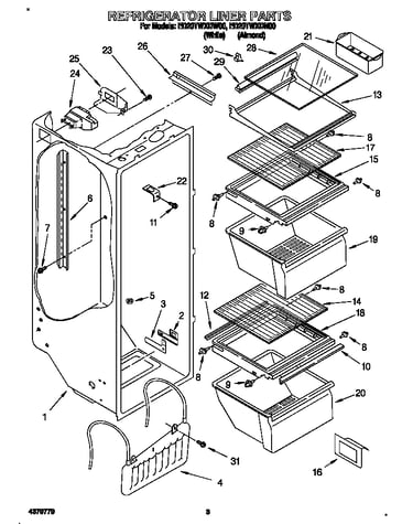 Refrigerator liner