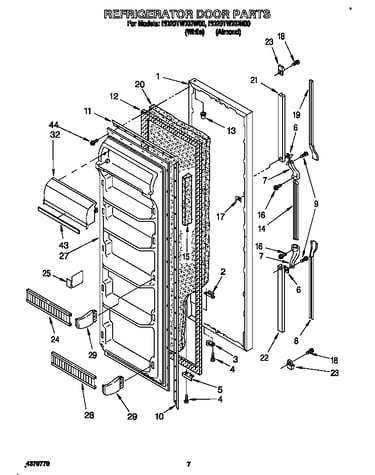 Refrigerator door
