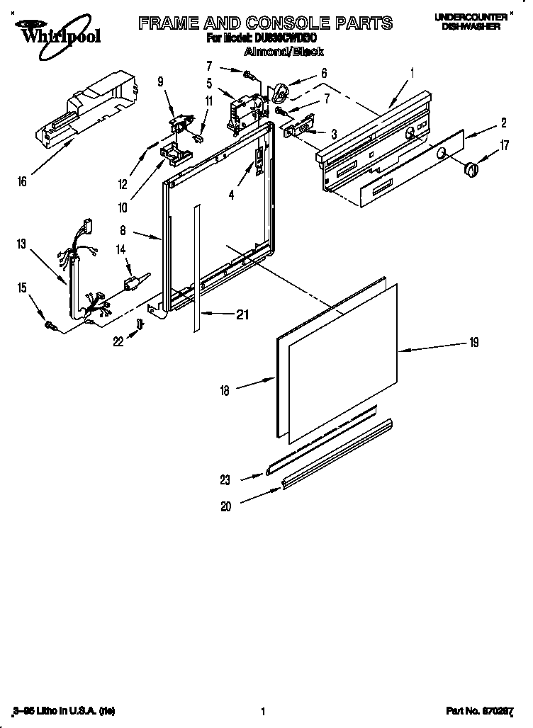Frame and console