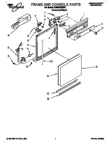 Frame and console