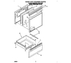 Whirlpool RF364BBDQ0 door and drawer diagram