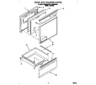 Whirlpool RF362BBDW0 door and drawer diagram