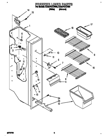 Freezer liner