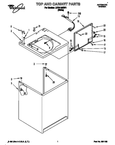 Top and cabinet
